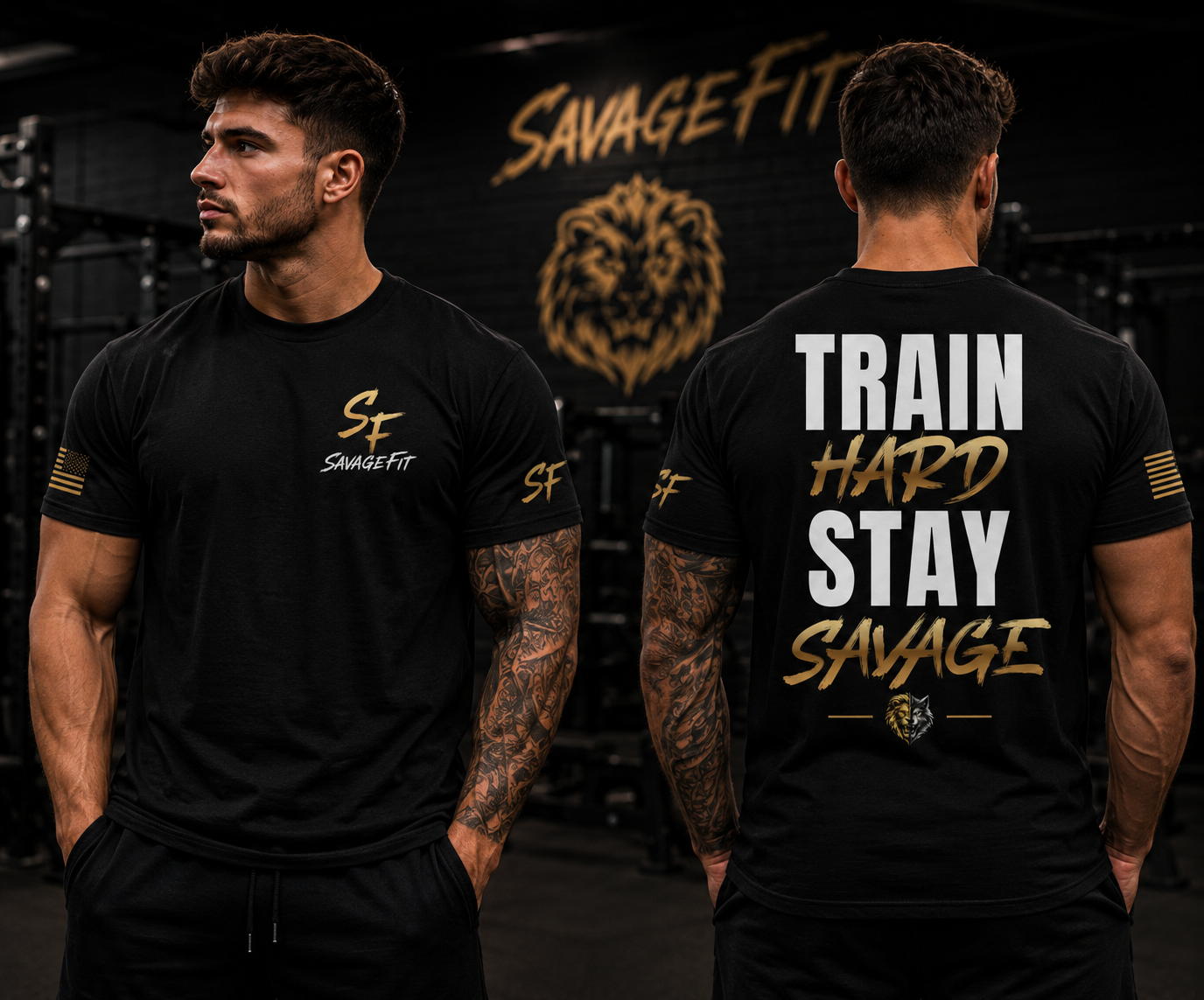 Train Hard. Stay Savage. Performance Tee
